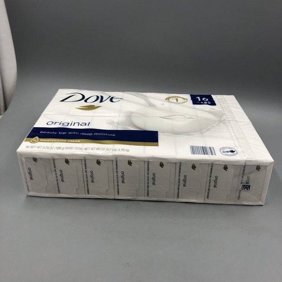 Package of 16 Dove Original Beauty Bar with Deep Moisture White Soap Bars - Picture 1 of 4